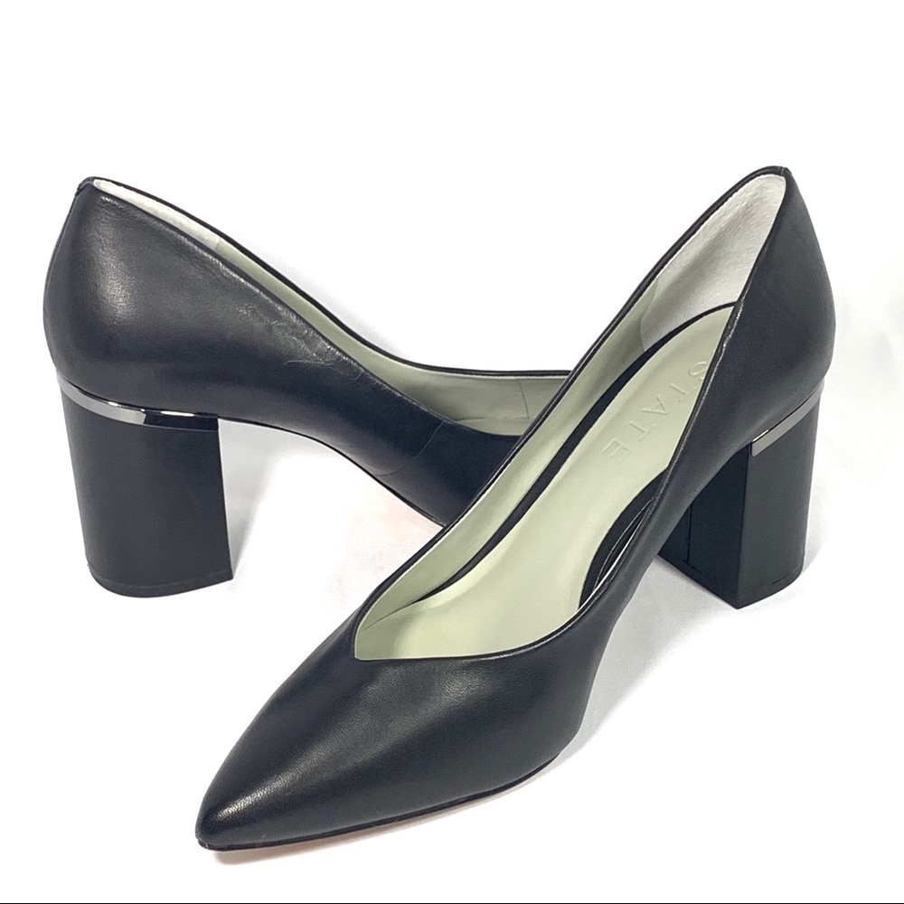 1. State Saffire Leather Pump, Nightshade